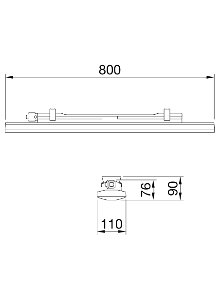 SMART[3] PLUS - 800 - OPAL DIFFUSER - ON / OFF - QUICK WIRING CONNECTION - 3.000K CRI80