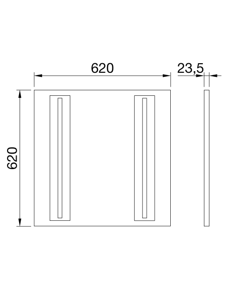 VISIO [16] - ON/OFF - WIDE OPTIC - M3 - 40K (CRI90) - IP40 - CLASS II - WHITE