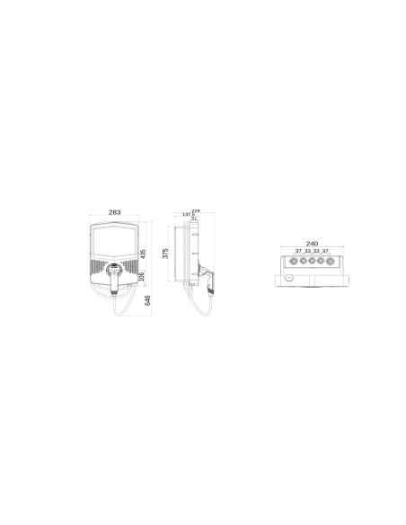 I-CON WALL BOX - WALL-MOUNTING CHARGING STATION - SOFTWARE CLOUD OCPP 1.6 + APP - ETHERNET - TYPE 2 MOBILE WITH SHUTTER - 22 ...