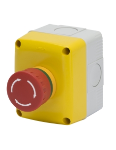 ENCLOSURES COMPLETE WITH OPERATOR - 1 GANG - 1NO 1NC - EMERGENCY - IP66