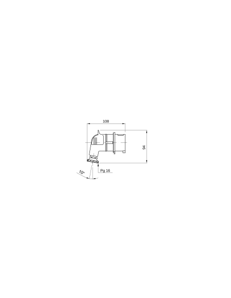 90° PLUG - IP44 - 3P+E 16A 480-500V 50/60HZ - BLACK - 7H - SCREW WIRING