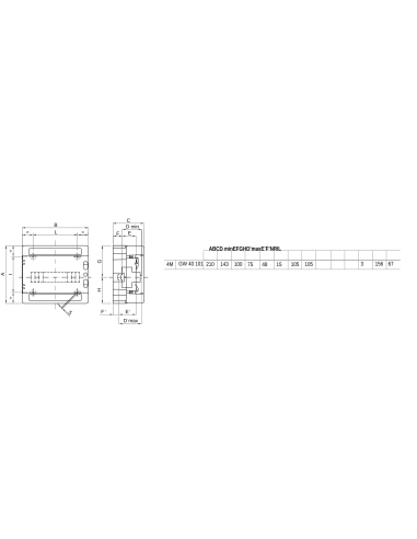 SMOOTH WALLS ENCLOSURE - PRE-ARRANGED FOR TERMINAL BLOCK - 4M IP65