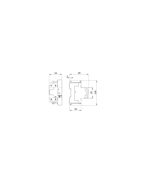RESTART RD PRO - 2 POLES - COUPLED WITH RCCB'S IDP - 25 A TYPE A Idn-0,03 A 230 V - 3 MODULES EN 50022