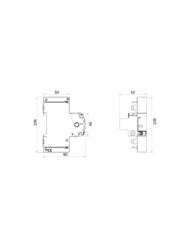 RESTART RM PRO - TO BE COUPLED WITH MDC - 2 POLES - 1P+N/2P Idn-0,1-0,3 A 230 V - 1 MODULE EN 50022
