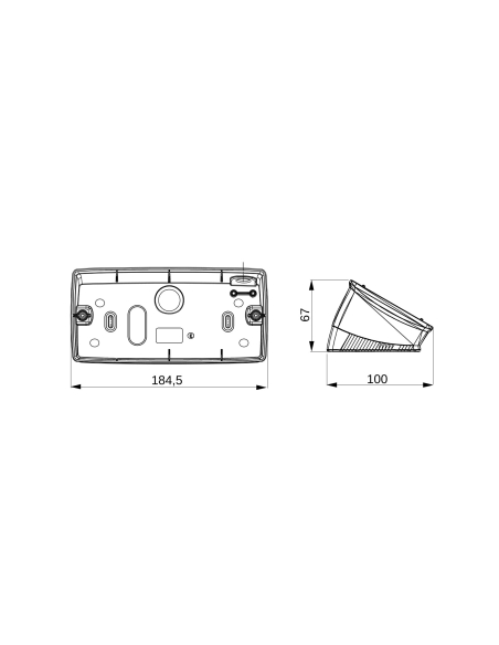 WALL-MOUNTING INSTRUMENT PANEL - 6 GANG - WHITE - CHORUSMART